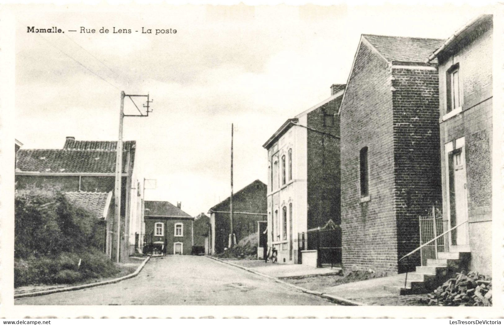 BELGIQUE - Momalle - Rue De Lens - La Poste - Carte Postale Ancienne - Remicourt