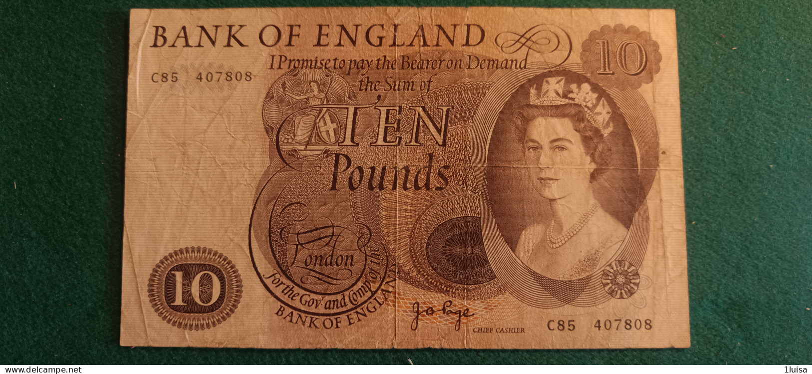 REGNO UNITO 10 POUND 1960 - 5 Pond