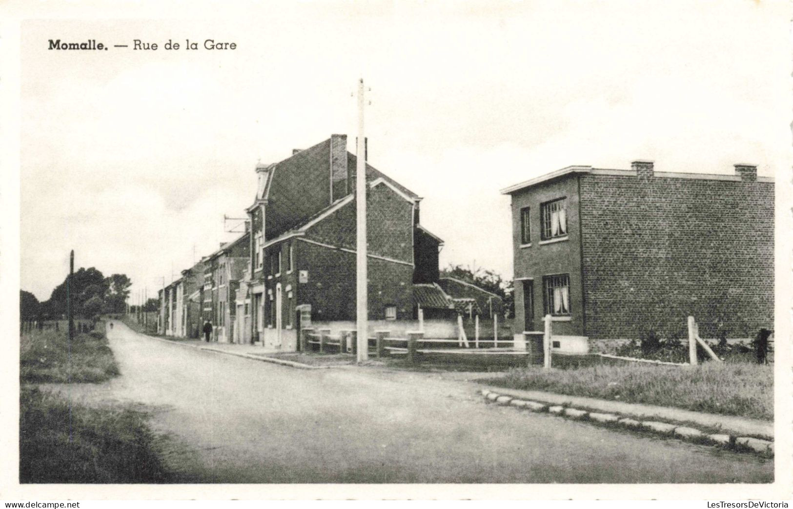 BELGIQUE - Momalle - Rue De La Gare - Carte Postale Ancienne - Remicourt