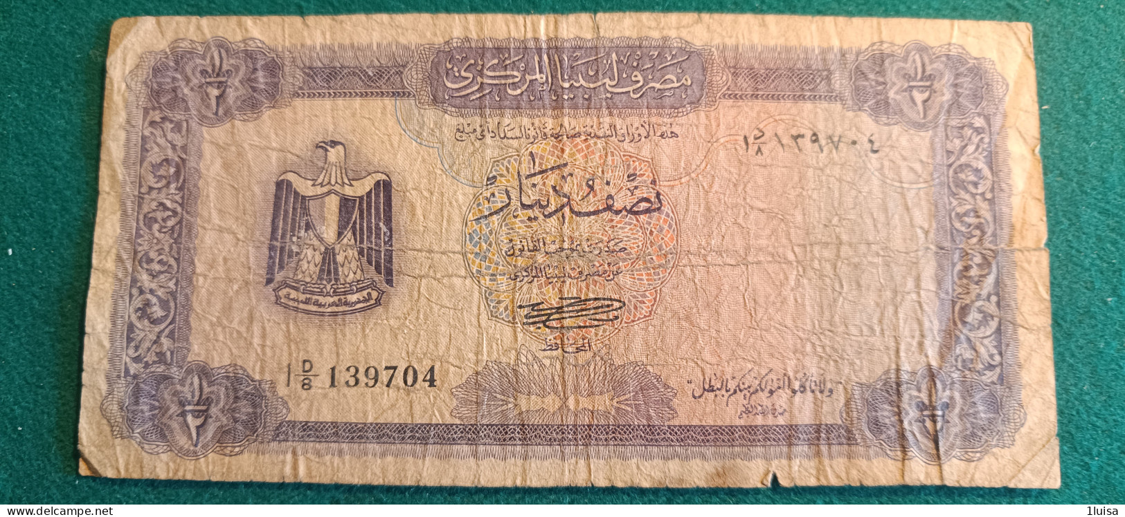 LIBIA 1/2 DINAR 1972 - Libya