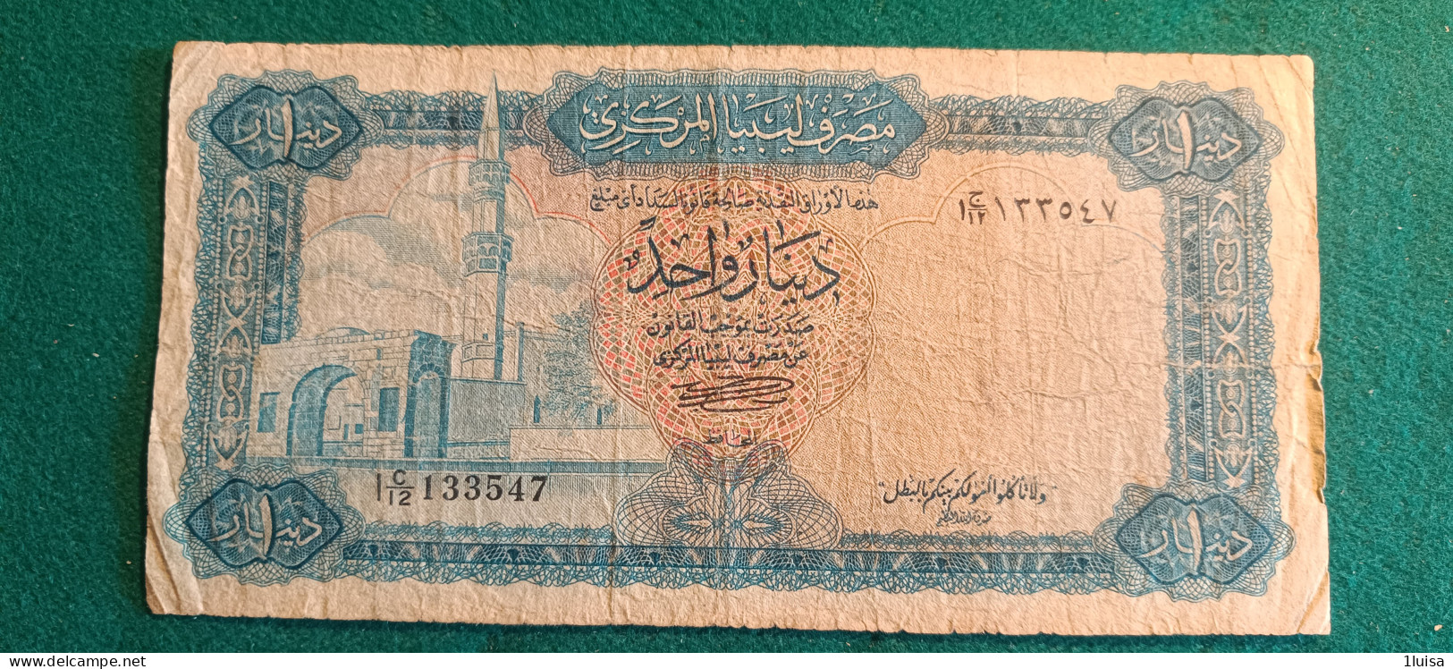 LIBIA 1 DINAR 1972 - Libië