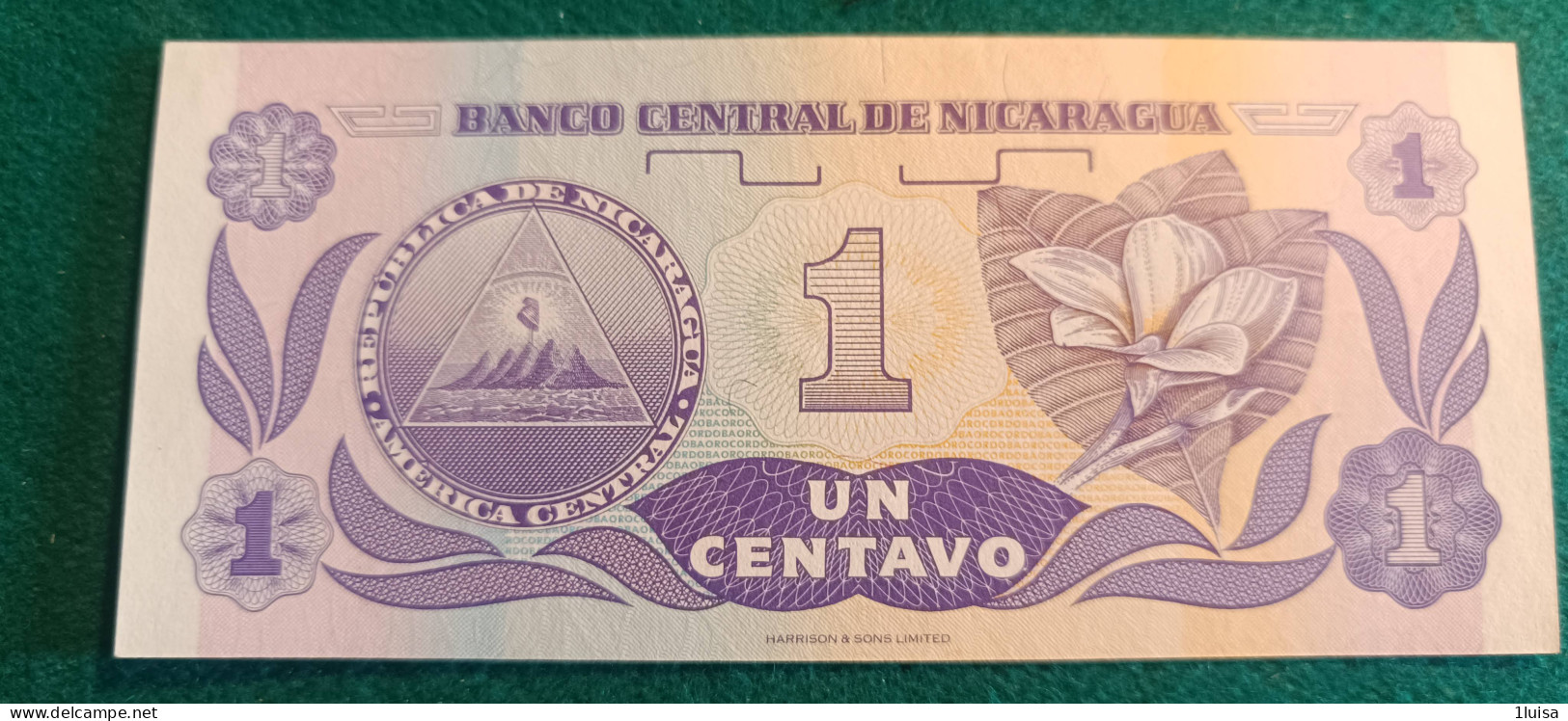 NICARAGUA 1 CENTAVOS 1991 - Nicaragua