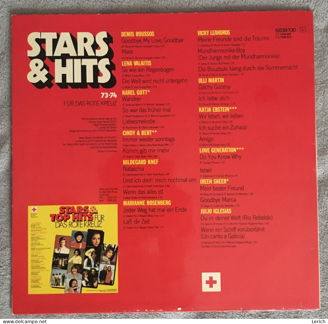 Various – Stars & Hits Für Das Rote Kreuz - 73-74 - Musiche Del Mondo