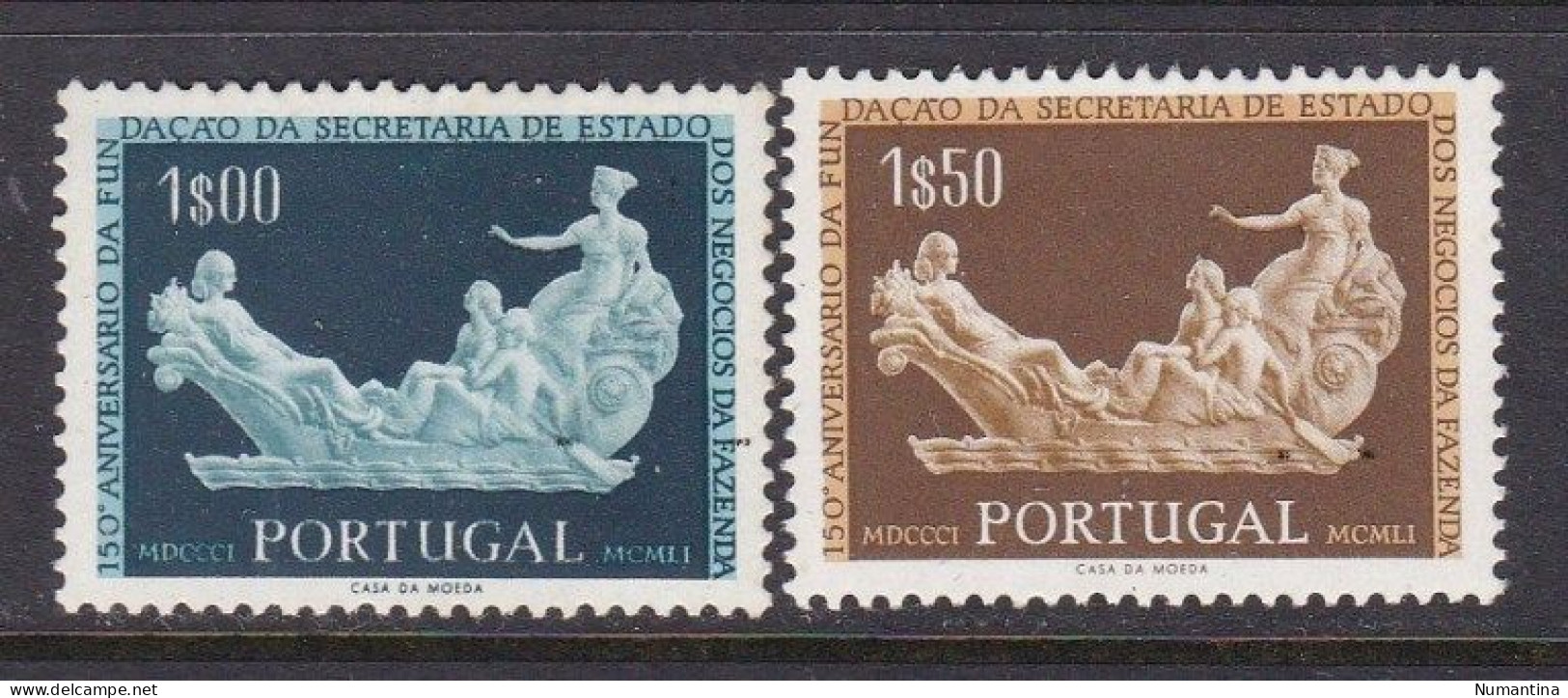 PORTUGAL - 1954 - YVERT 805/806 - Secretaria Estado Asuntos Financieros - MNH - Neufs