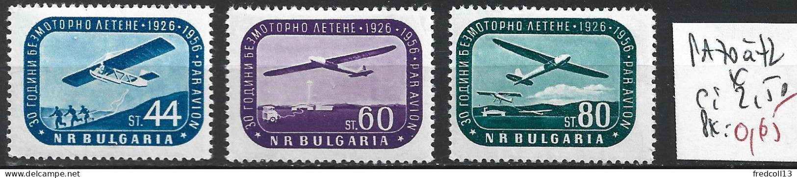 BULGARIE PA 70 à 72 * Côte 2.50 € - Airmail