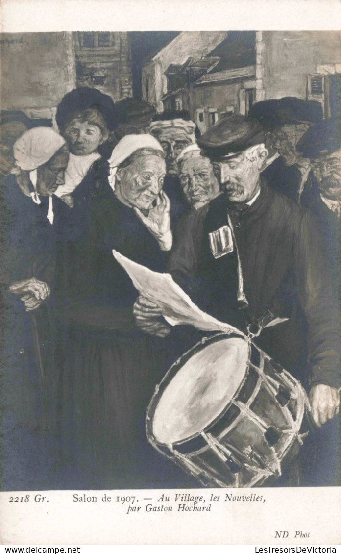 CELEBRITES - Artistes - Salon De 1907 - Au Village, Les Nouvelles, Par Gaston Hochard - Carte Postale Ancienne - Künstler