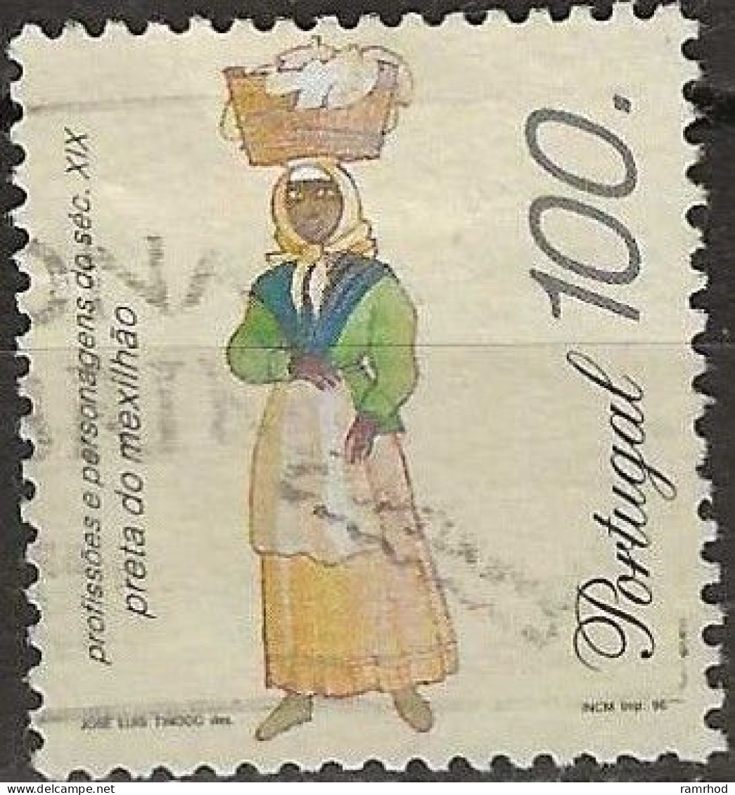 PORTUGAL 1995 19th-century Itinerant Trades - 100e. - Mussels Seller FU - Used Stamps
