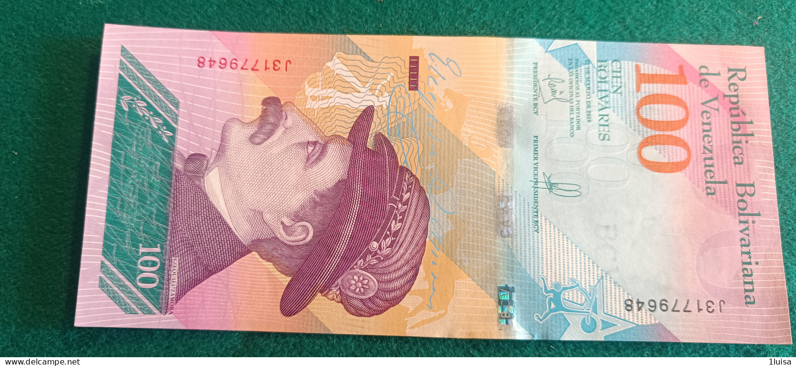 VENEZUELA 100 BOLIVARES 2018 - Venezuela