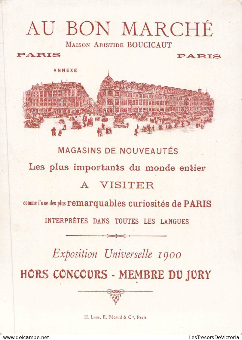 Vieux Papiers - Fiches Illustrées - Publicité - Au Bon Marché - Epoque Louis XVI - Le Trianon - Andere & Zonder Classificatie