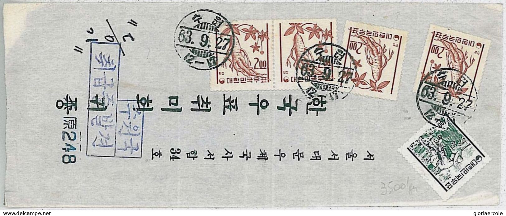 31502 - KOREA - POSTAL HISTORY - Oversize COVER - 1963   PLANTS Medicine - Corée Du Sud