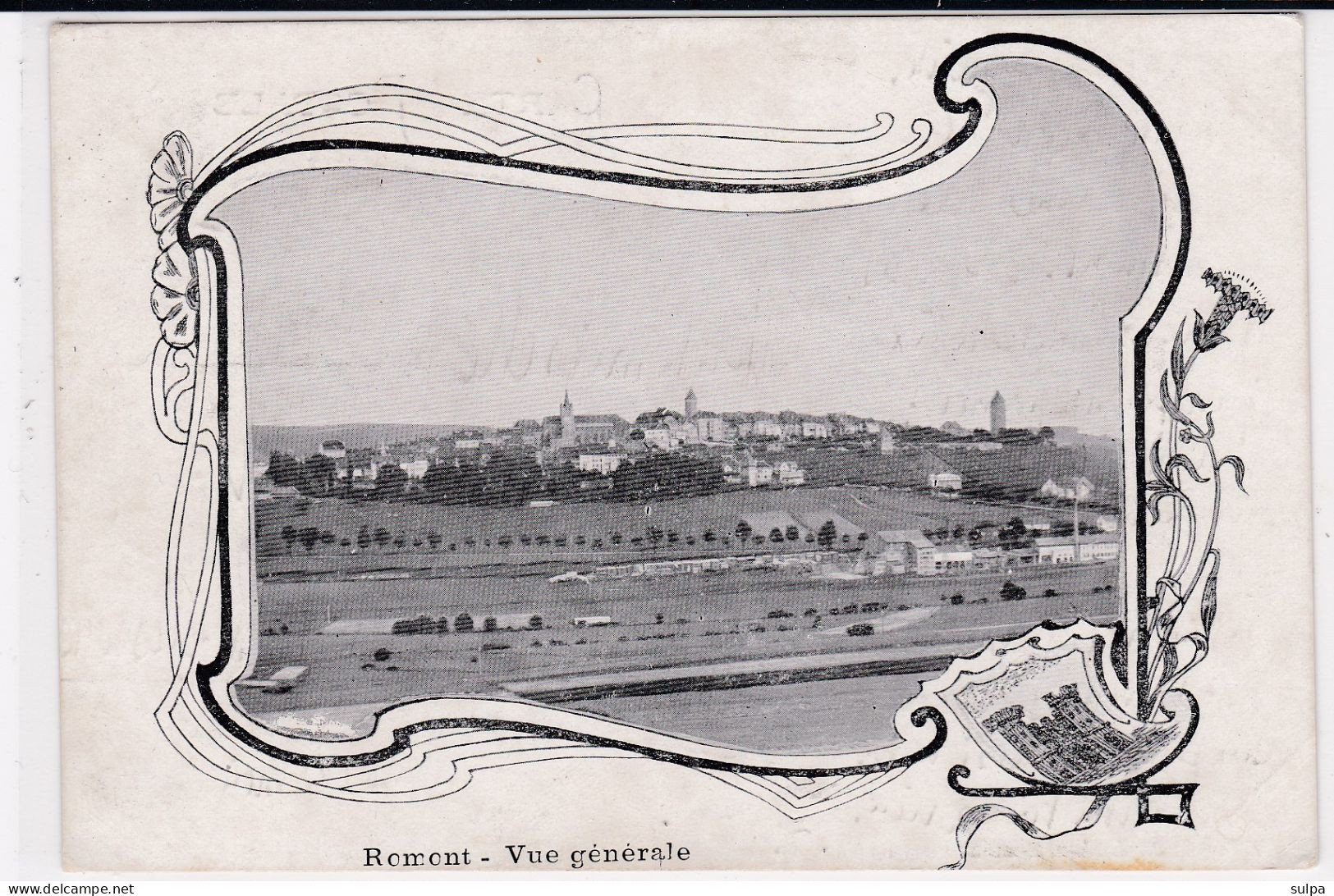 Romont, Vue Générale, Décor Art Nouveau - Romont