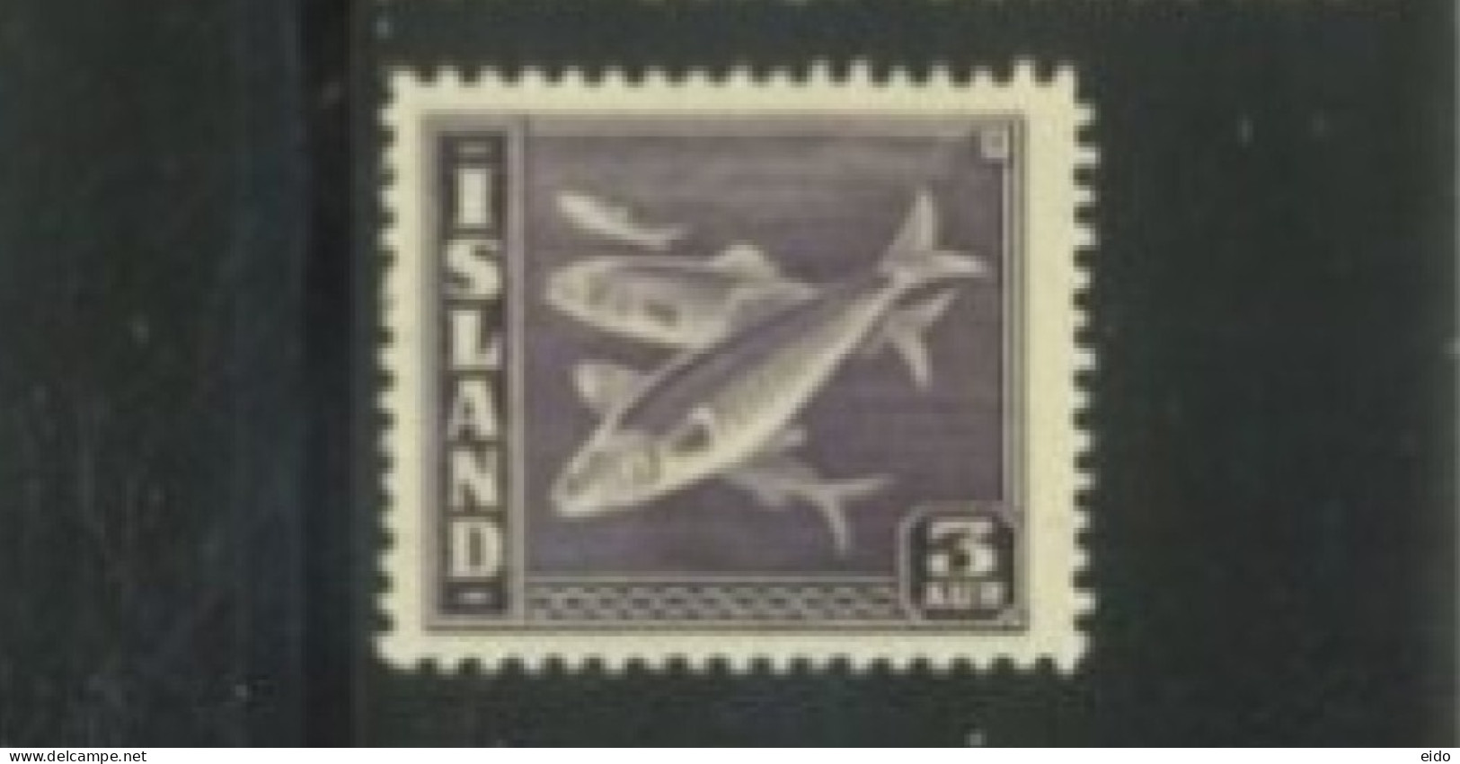 ISLAND -  1945, FISH STAMP,  UMM (**). - Neufs