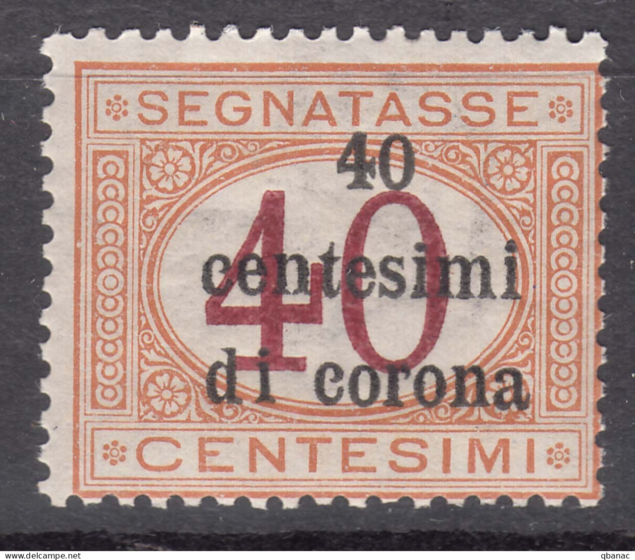 Italy Occupation In WWI - Trento & Trieste 1919 Segnatasse Sassone#5 Mint Hinged - Trente & Trieste