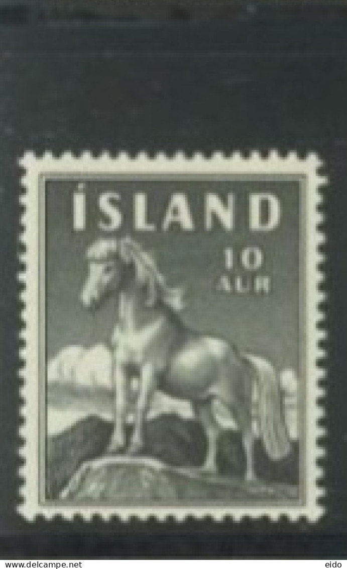 ISLAND -  1958, PONY STAMP,  UMM (**). - Ungebraucht