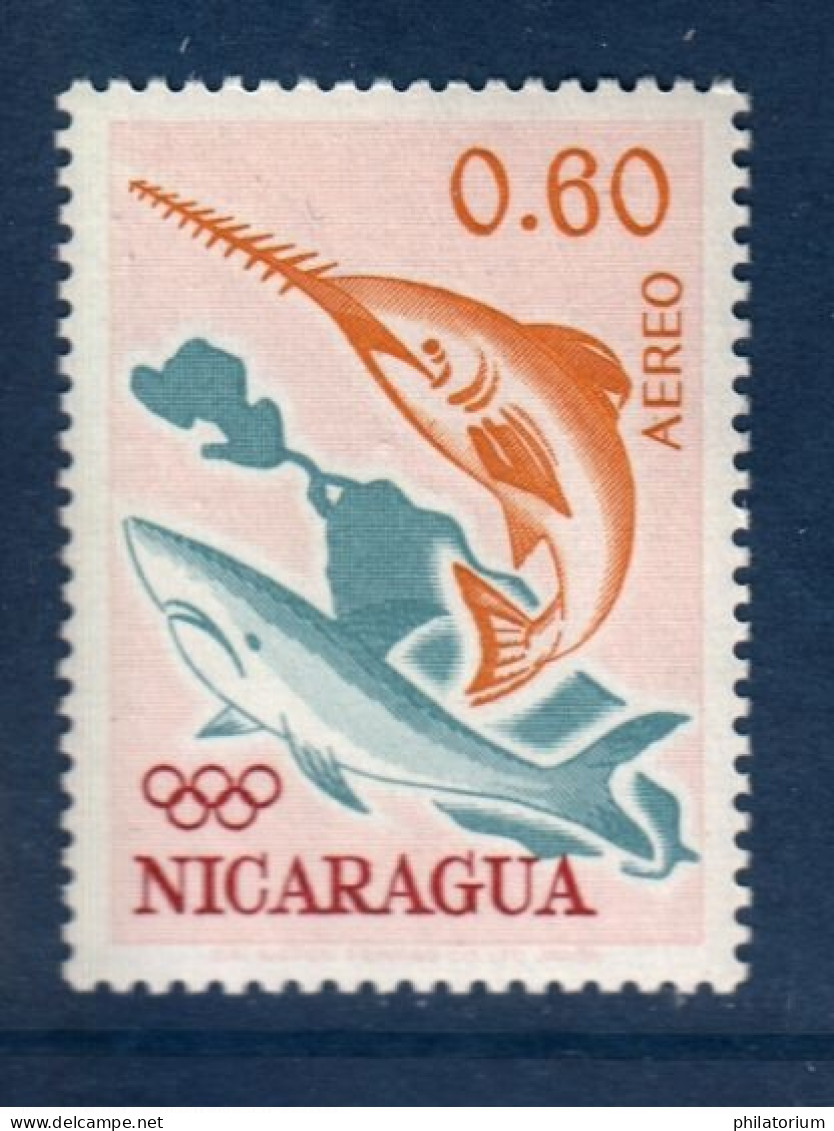 Nicaragua, Yv PA 502, Mi 1344, **, Sport, Pêche, - Tauchen