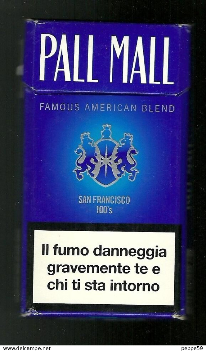 Tabacco Pacchetto Di Sigarette Italia - Pall Mall San Francisco 100's N.01 Da 20 Pezzi ( Vuoto ) - Sigarettenkokers (leeg)