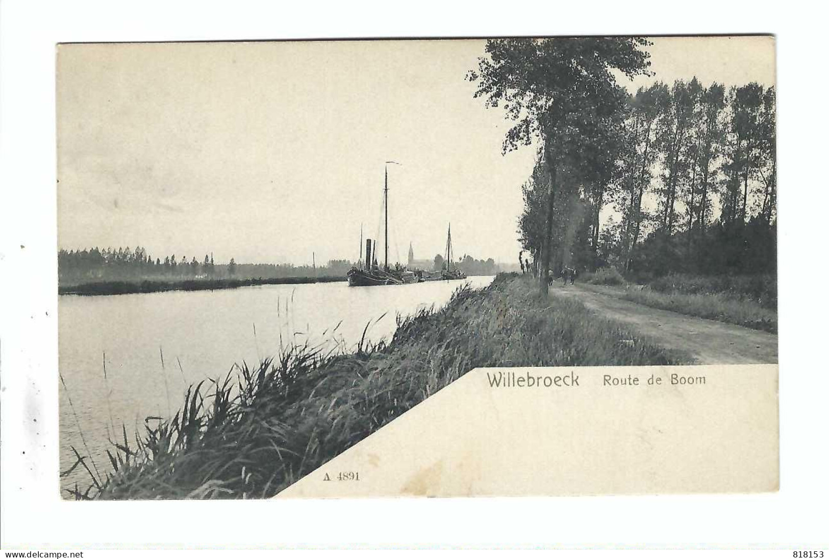 Willebroek    Willebroeck   Route De Boom  1905 - Willebrök