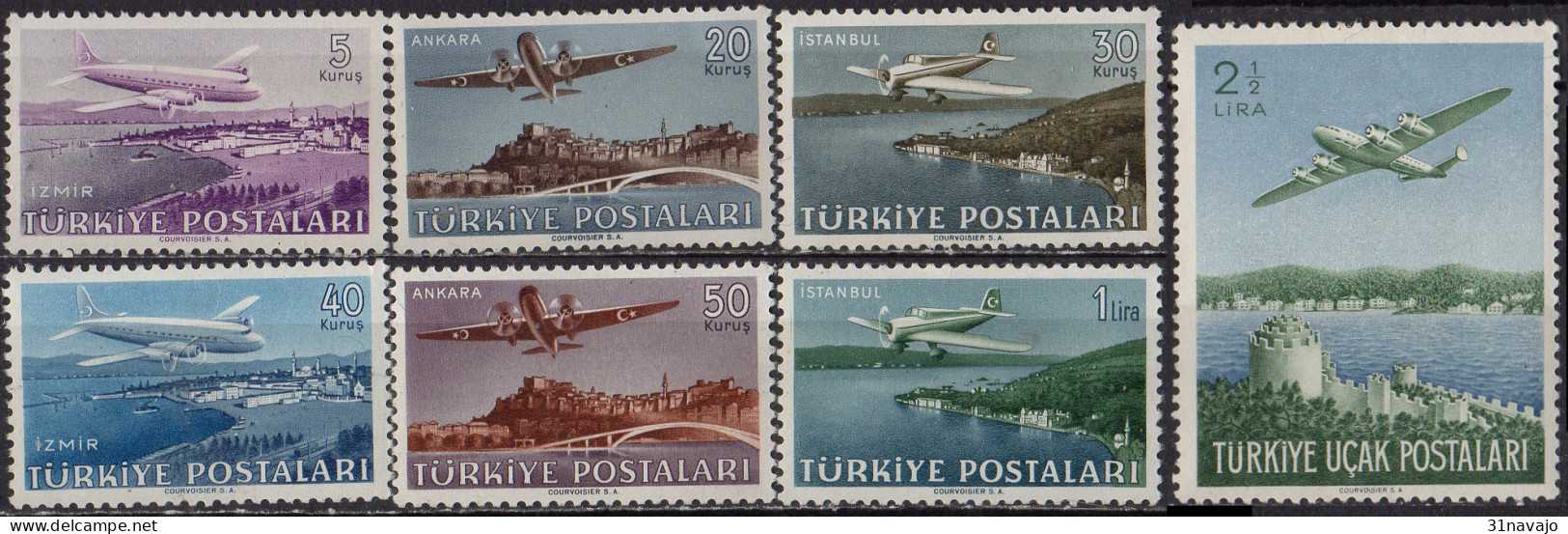TURQUIE - Avions 1949 - Poste Aérienne