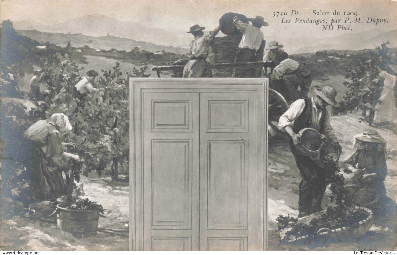 ARTS - Salon De 1909 - Les Vendanges Par P.M Dupuy - Carte Postale Ancienne - Autres & Non Classés