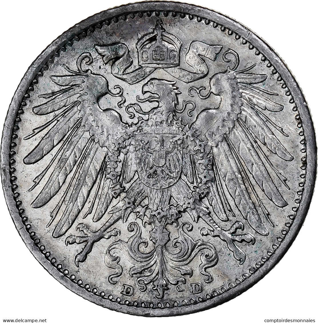 Empire Allemand, Wilhelm II, Mark, 1915, Munich, Argent, SUP+, KM:14 - 1 Mark