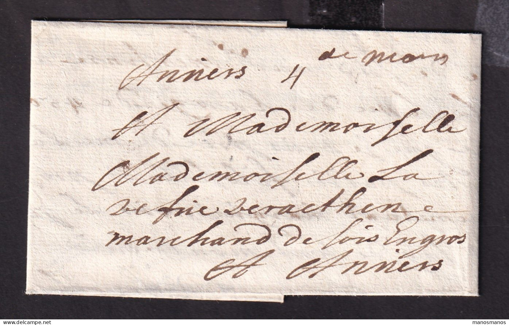 341/40 - Lettre Précurseur 1711 De Mons Vers Anvers - Port 4 Stuivers à L' Encre - 1621-1713 (Spanish Netherlands)