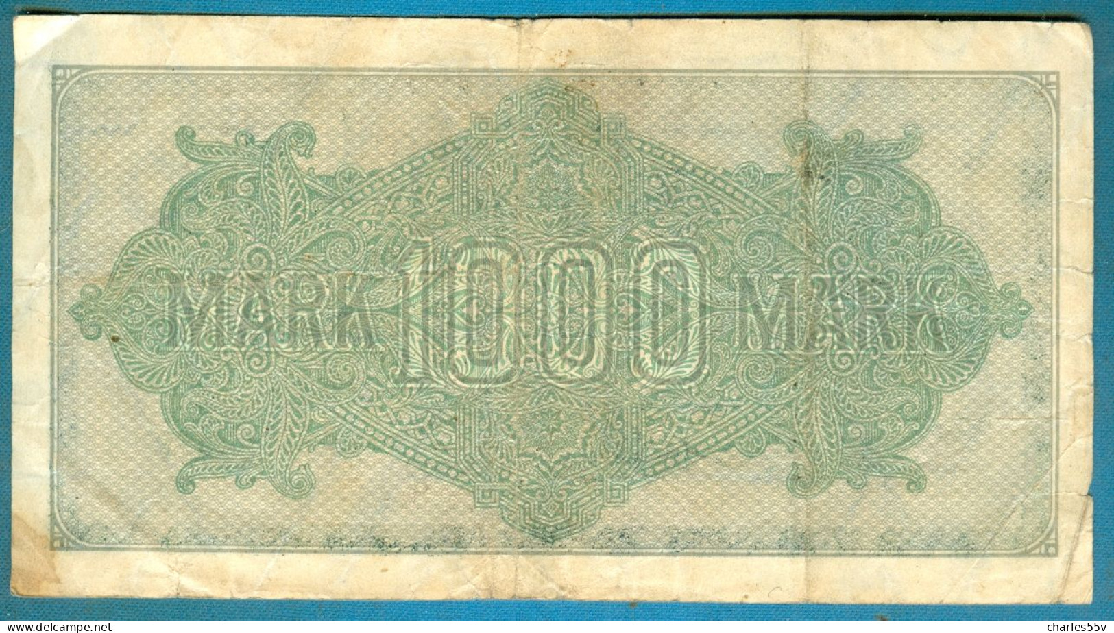 1000 Mark 15.9.1922 Serie K / GD  Wmk. Hakensterne - 1000 Mark