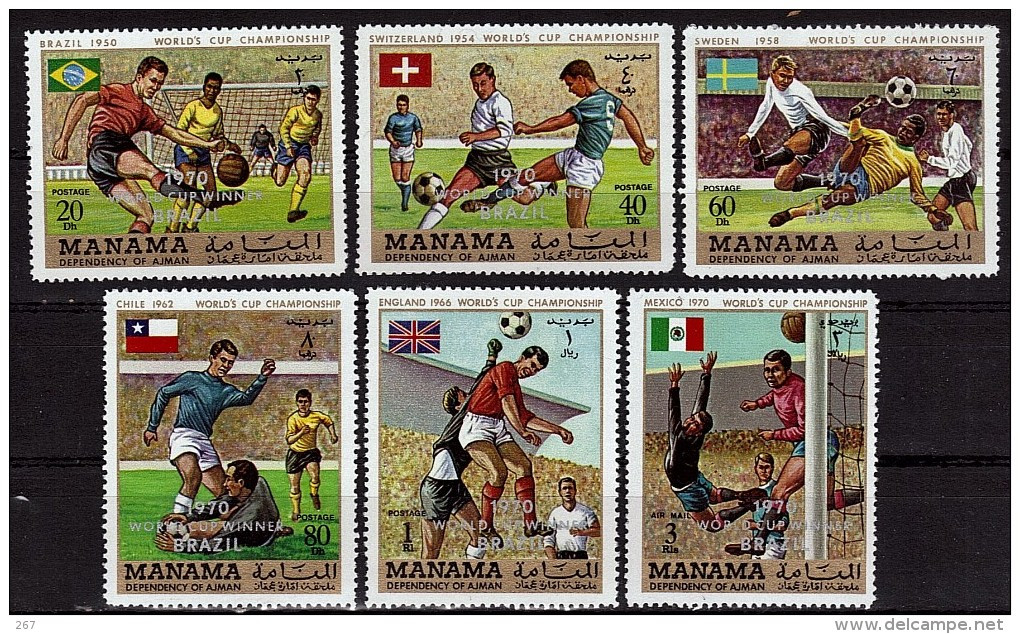 MANAMA   N°   * *   SURCHARGE  Cup 1970   Fussball  Soccer Football - 1970 – Mexique