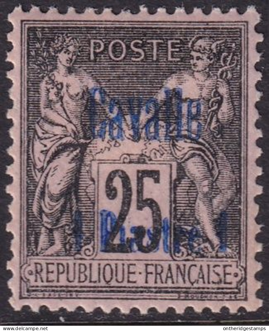 French Offices Cavalle 1893 Sc 5 Yt 6 MH* Some Short Perfs - Neufs