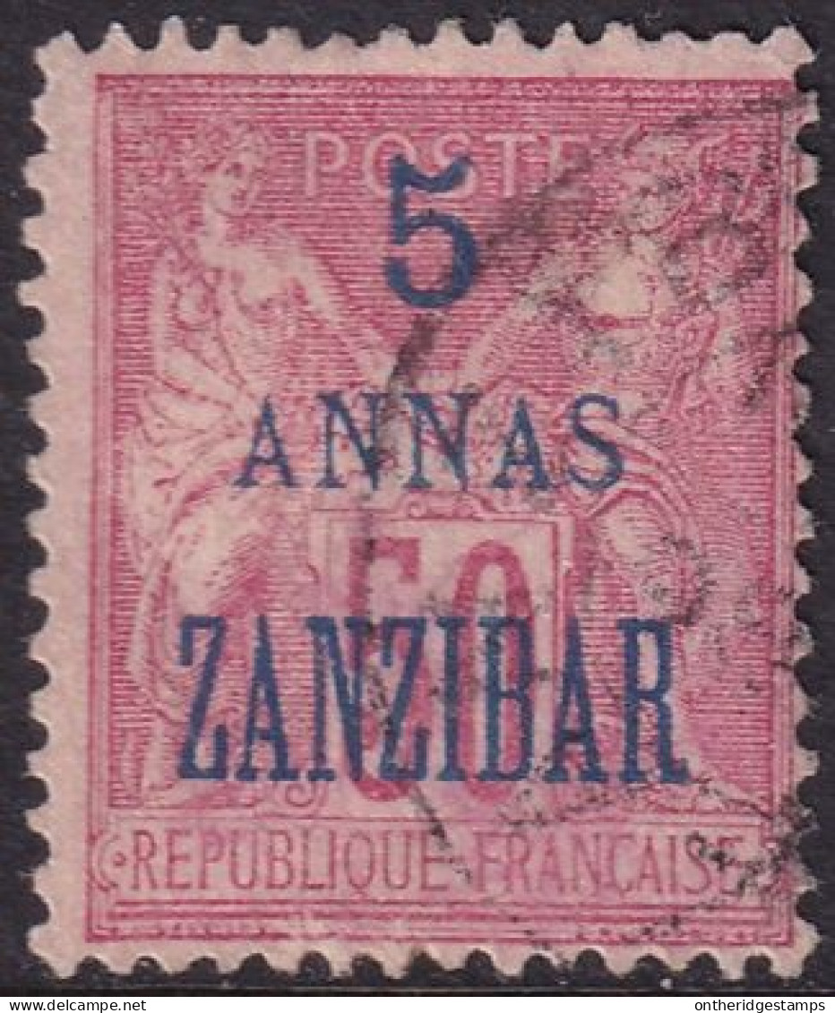 French Offices Zanzibar 1896 Sc 25 Yt 28 Used - Oblitérés