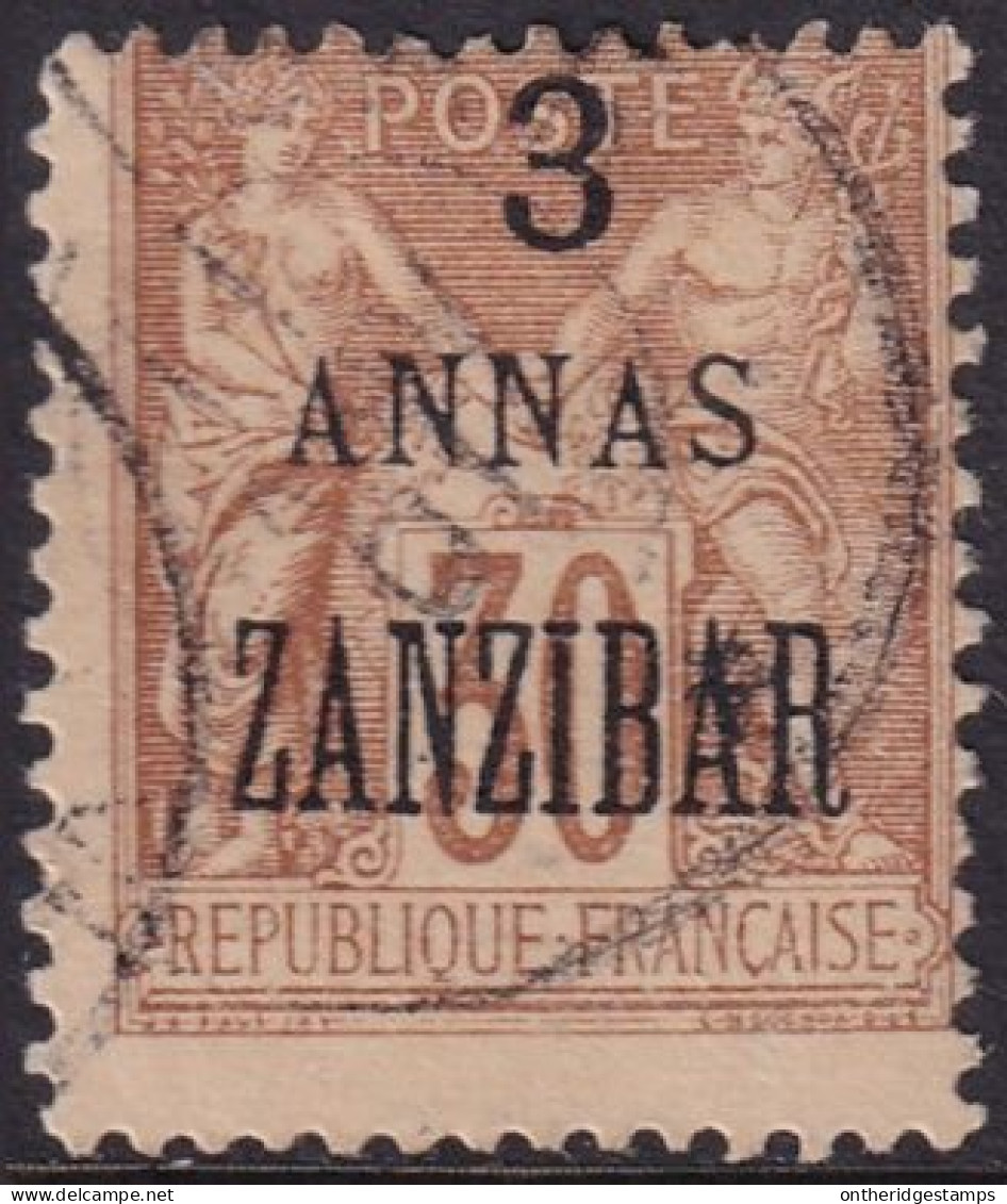 French Offices Zanzibar 1896 Sc 23 Yt 25 Used - Oblitérés