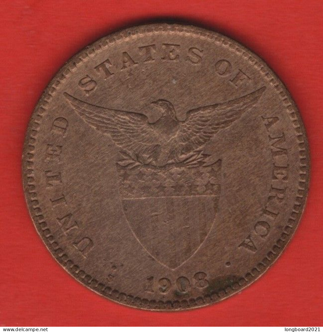 PHILIPPINES - 1 CENTAVO 1908 - Filippijnen