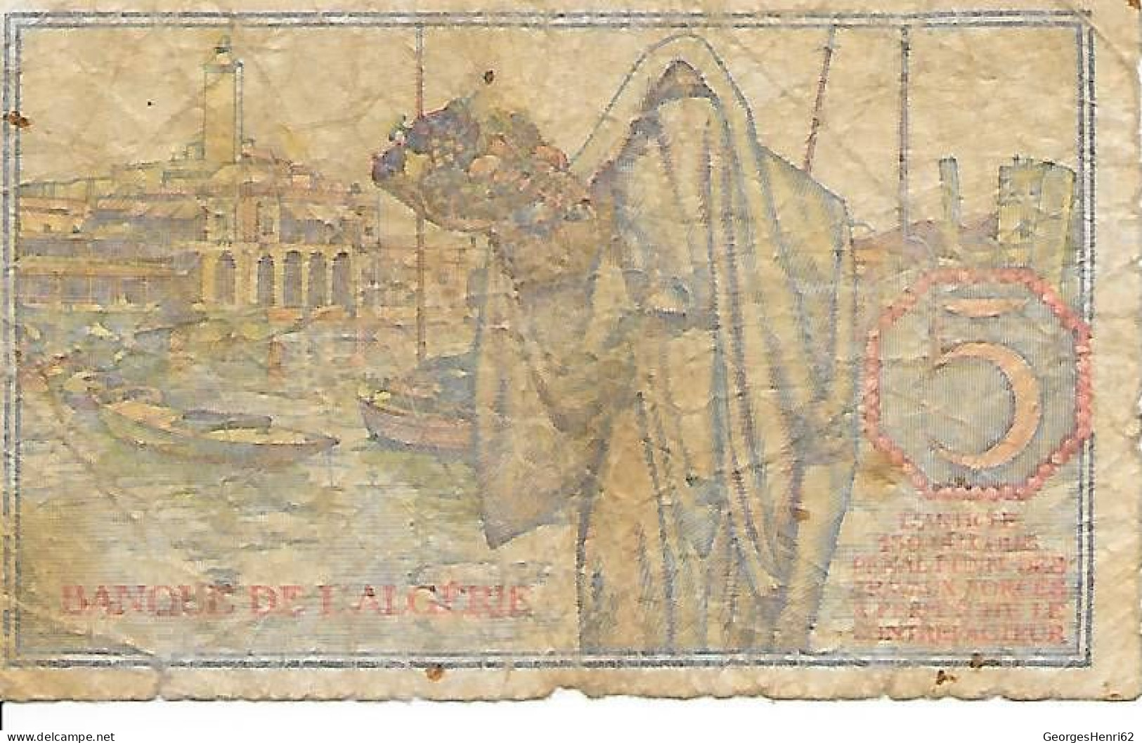 ALGERIE - 5 Francs (94) - 08/2/1944 - Algerije