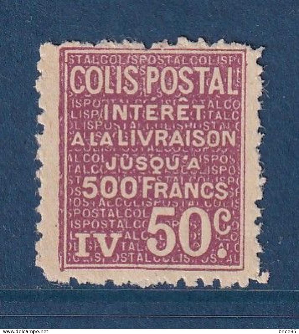 France - Colis Postaux - YT N° 72 * - Neuf Avec Charnière - 1926 - Nuevos