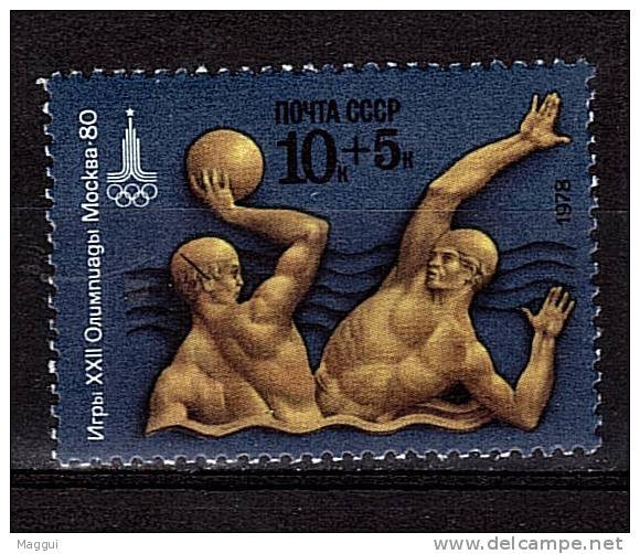 URSS     N° 4468 * *   Jo 1980  Water Polo - Water-Polo