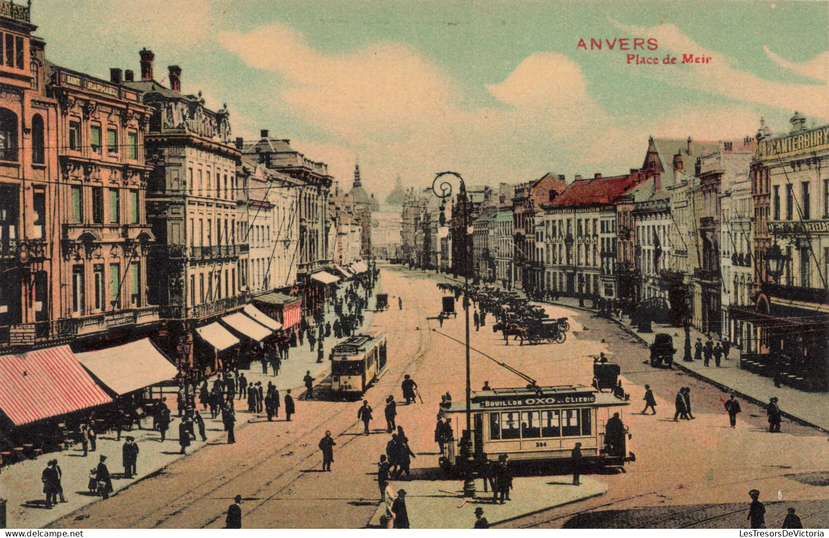 BELGIQUE - Anvers - Place De Meir - Animée - Carte Postale Ancienne - Antwerpen