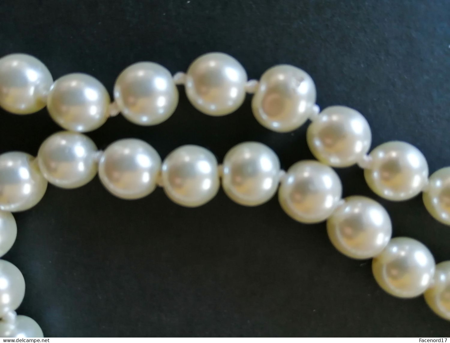 Collier De Perles Longueur Totale 1.36m 165 Perles - Bien Monté, Un Noeud Entre Chaque Perle - Pas De Fermoir - Andere & Zonder Classificatie