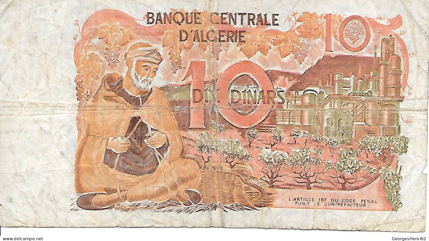 ALGERIE - 10 Dinars (127) - 1/11/1970 - Algérie