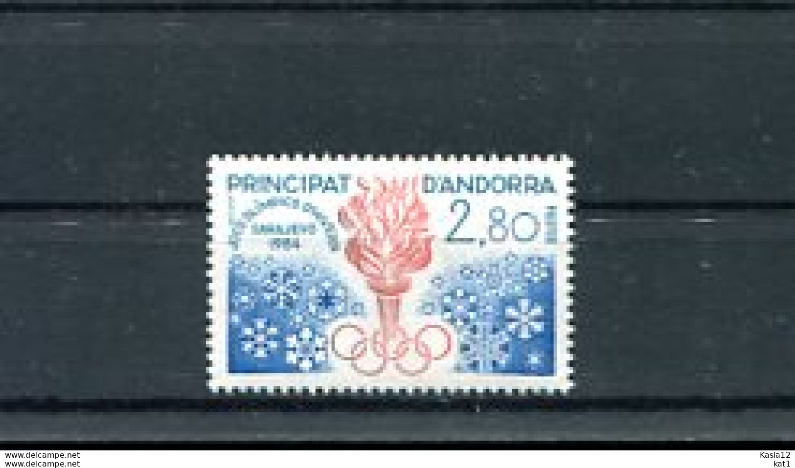 A52806)Olympia 84: Franz. Andorra 348** - Inverno1984: Sarajevo