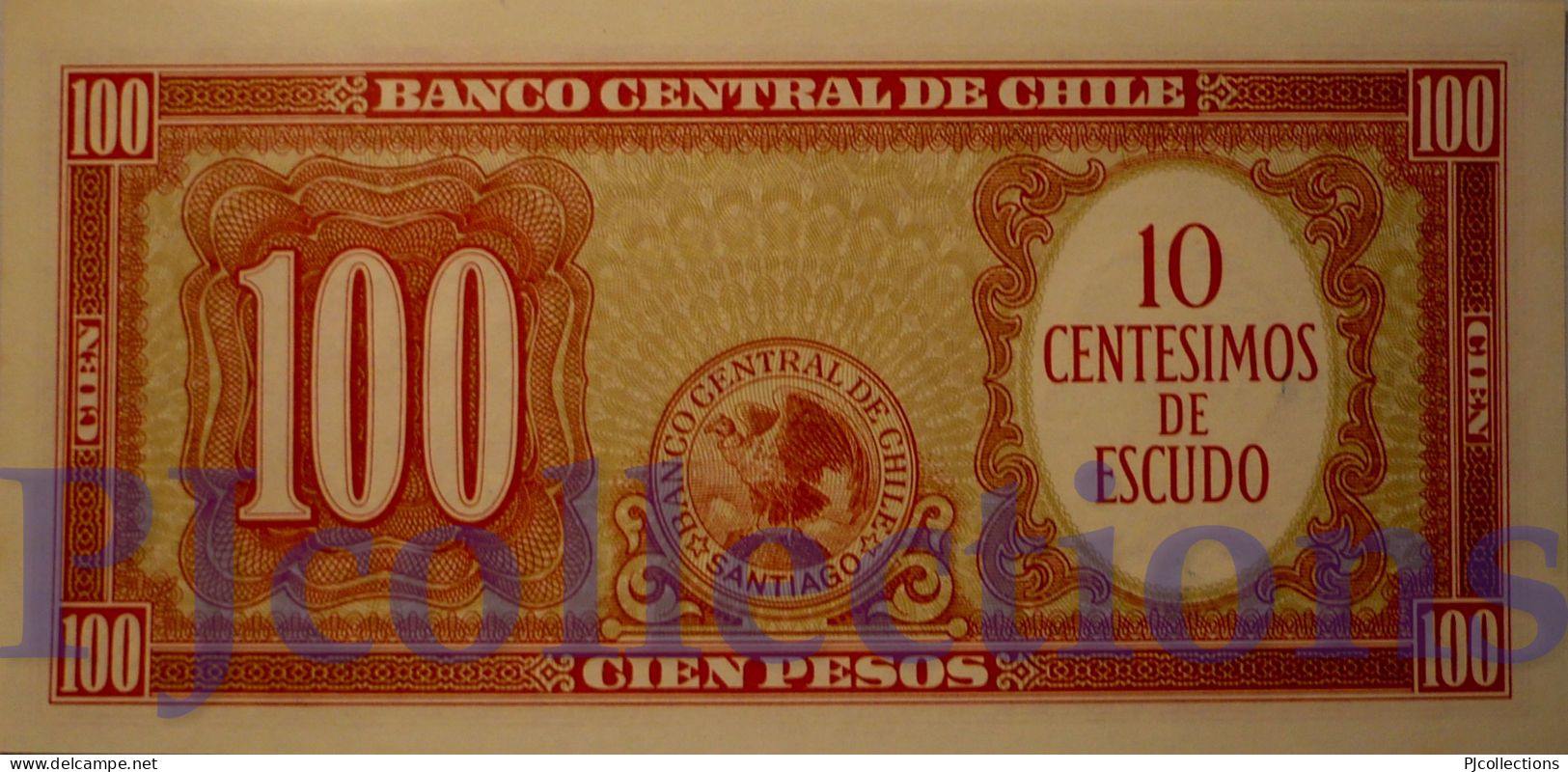 CHILE 10 CENTESIMOS 1960/61 PICK 127a UNC SIGN. MOLINA - IBANEZ - Chile