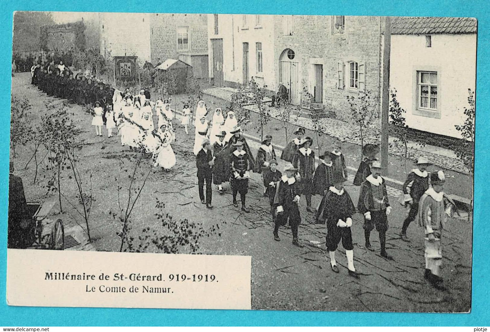 * Saint Gérard - Mettet (Namur - La Wallonie) * Millénaire De Saint Gérard 919 - 1919, Le Comte De Namur, Cortège, Stoet - Mettet