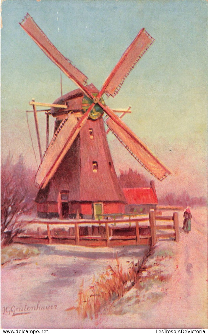ARTS - Peinture - Gerstenhauer - Moulin - Femme - Carte Postale Ancienne - Schilderijen
