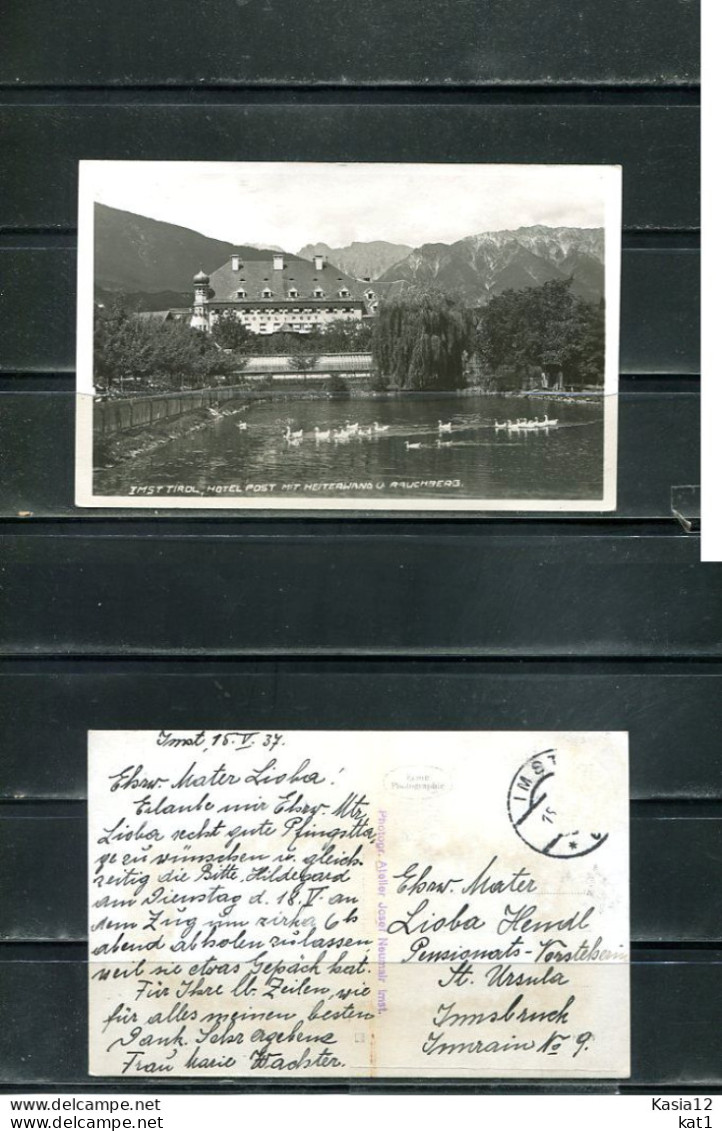 K18733)Ansichtskarte: Imst, Hotel Post, Gelaufen 1937 - Imst