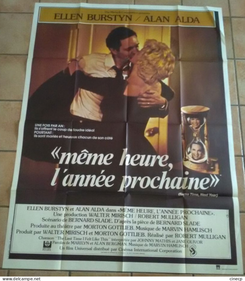 AFFICHE CINEMA FILM MEME HEURE L'ANNEE PROCHAINE MULLIGAN BURSTYN  198 TBE - Affiches & Posters