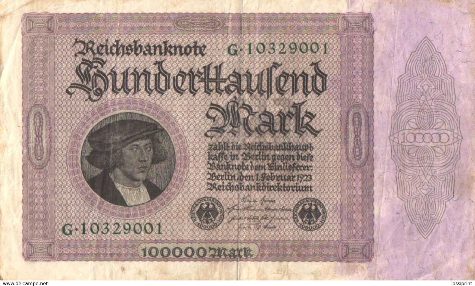 Germany:100000 Mark 1923 - 100000 Mark