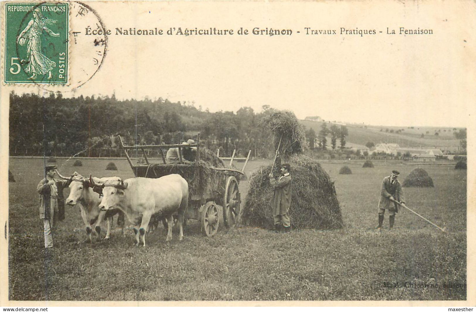 GRIGNON École Nationale D'Agriculture, Travaux Pratiques La Fenaison - Grignon