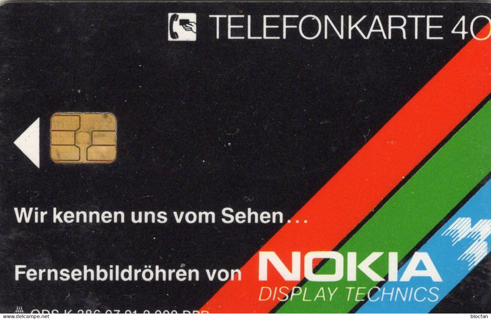 Fernsehen TK K386 /1991 ** 60€ Black Planigon Farbe Brillant Nokia Kontrast Bildröhren TC High Tech Phonecard Of Germany - Kino