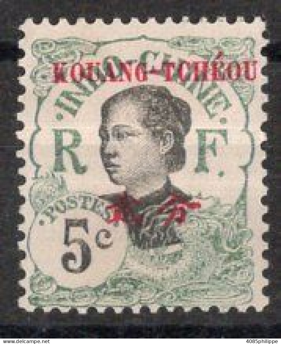 KOUANG TCHEOU Timbre-poste N°21(*) Neuf Sans Gomme TB Cote 3€00 - Unused Stamps