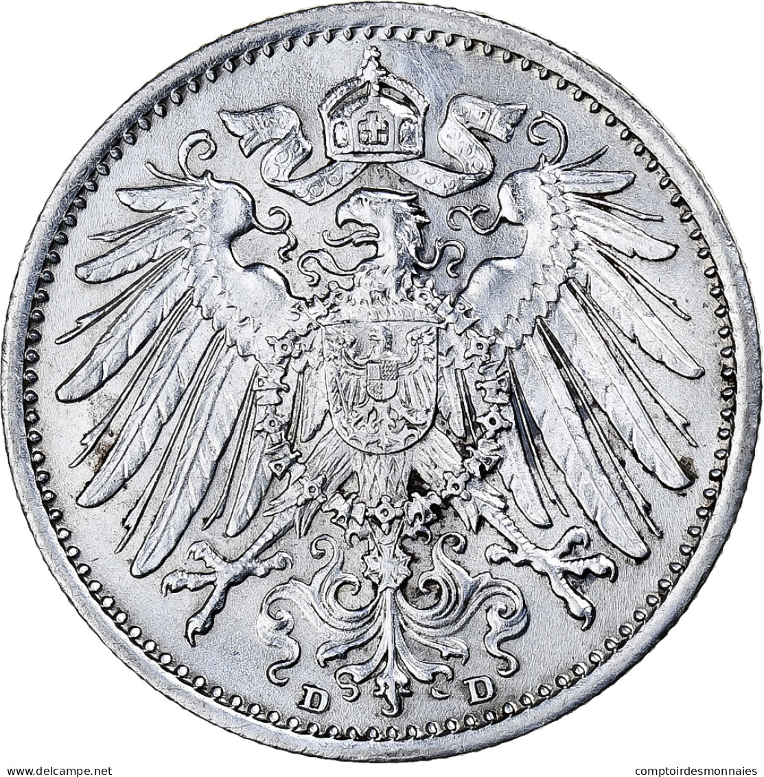 Monnaie, GERMANY - EMPIRE, Wilhelm II, Mark, 1915, Munich, SUP, Argent, KM:14 - 1 Mark