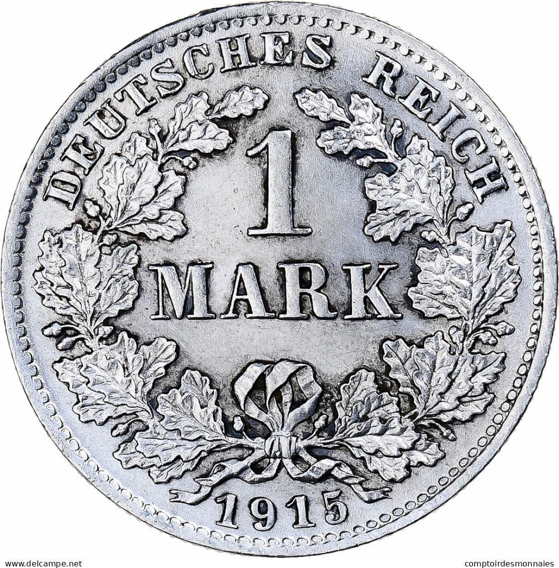 Monnaie, GERMANY - EMPIRE, Wilhelm II, Mark, 1915, Munich, SUP, Argent, KM:14 - 1 Mark