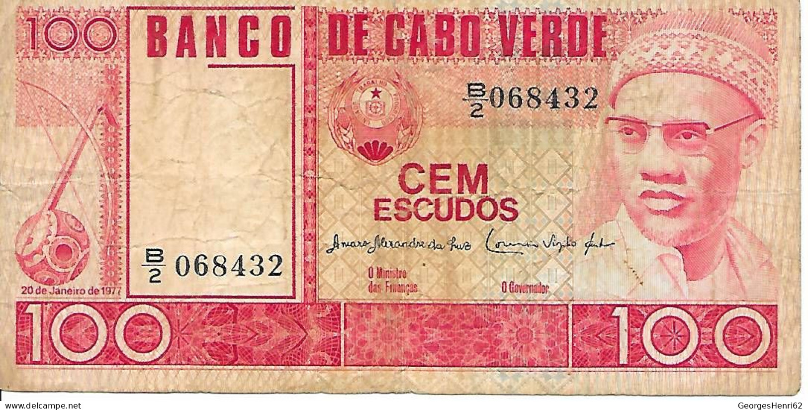 CAP VERT - 100 Escudos (54) - 20/1/1977 - Capo Verde